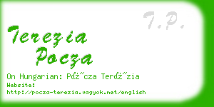 terezia pocza business card